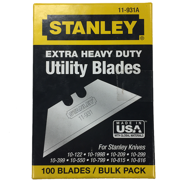 Stanley extra heavy best sale duty utility blades