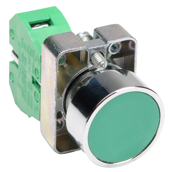 Momentary Pushbutton Switch, Green